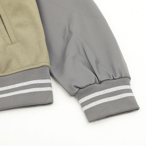 ☆超人気☆オフホワイト 偽物 メンズ グレー X Ac Milan ボンバージャケット oft02219